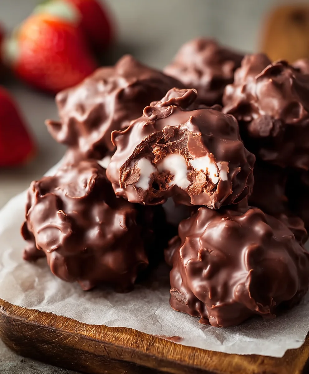 Easy Frozen Chocolate Yogurt Clusters Recipe