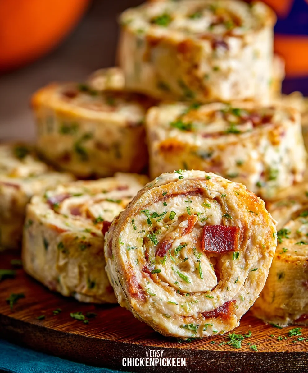 Crack Chicken Pinwheels - Easy Appetizer Recipe