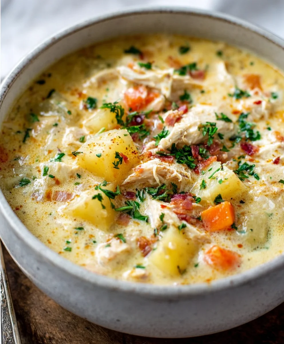 Hearty Chicken Potato Soup - Comfort in a Bowl
