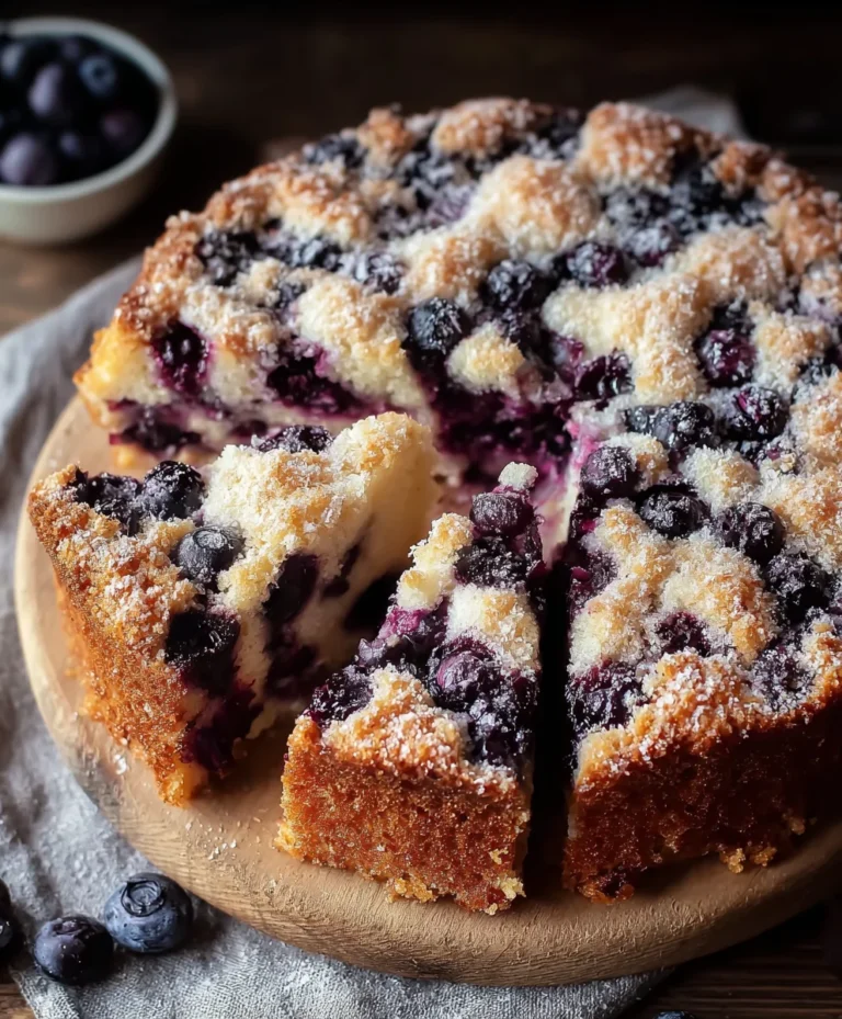 Blueberry Lemon Brioche Cake Recipe – Easy & Delicious
