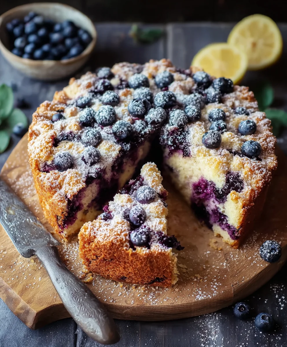 Blueberry Lemon Brioche Cake Recipe - Easy & Delicious