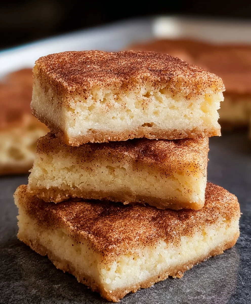 Easy Snickerdoodle Cookie Bars Recipe