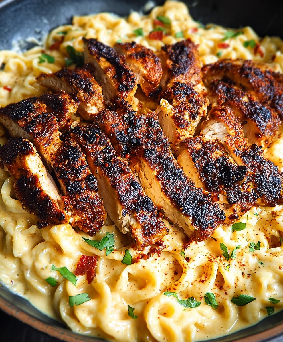 Blackened Cajun Chicken Alfredo - Spicy & Creamy Pasta