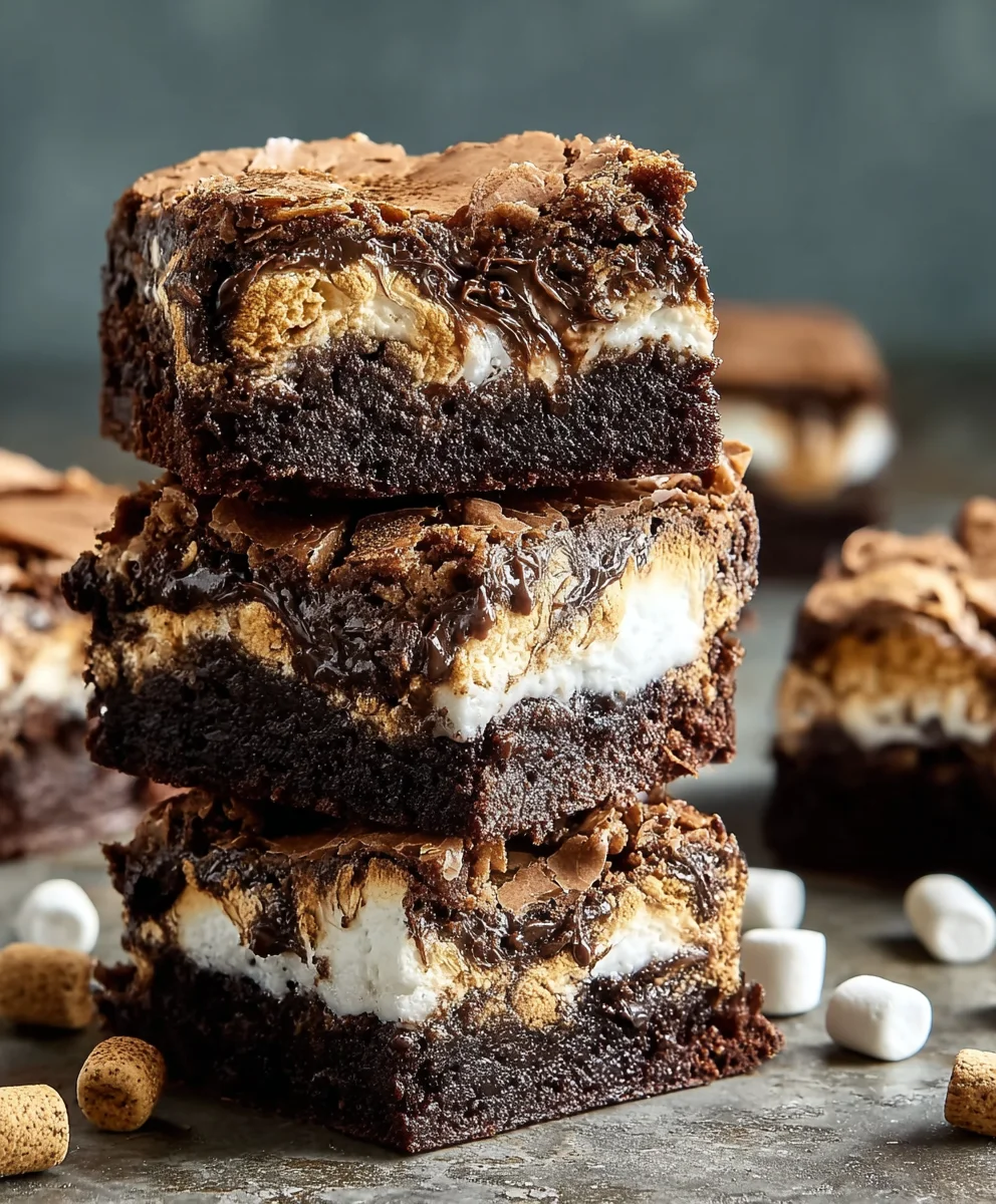 Smores Brownies- Decadent Chocolate Marshmallow Treat