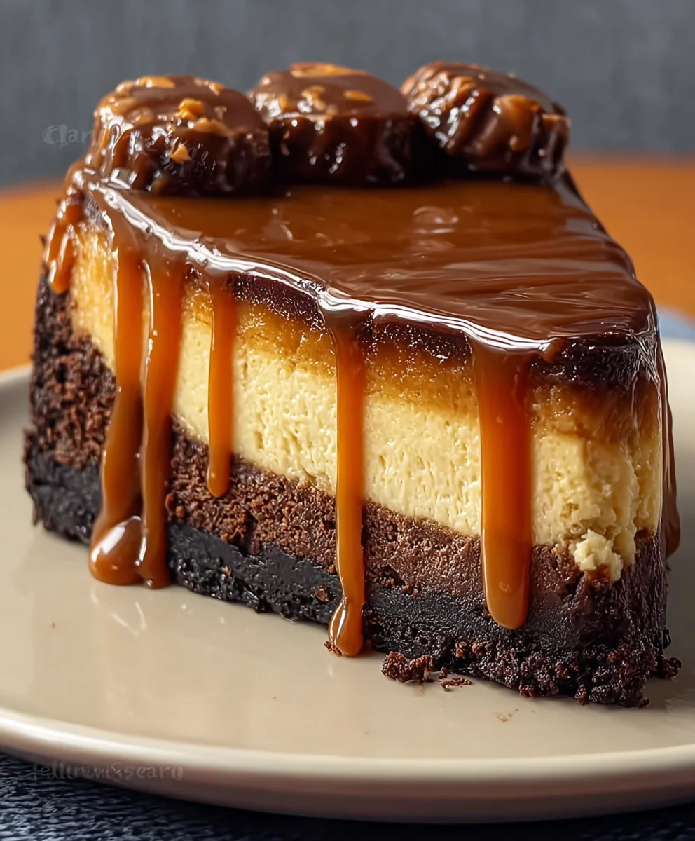 Decadent Caramel Brownie Cheesecake Recipe