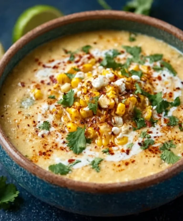 Easy Mexican Street Corn Soup Recipe