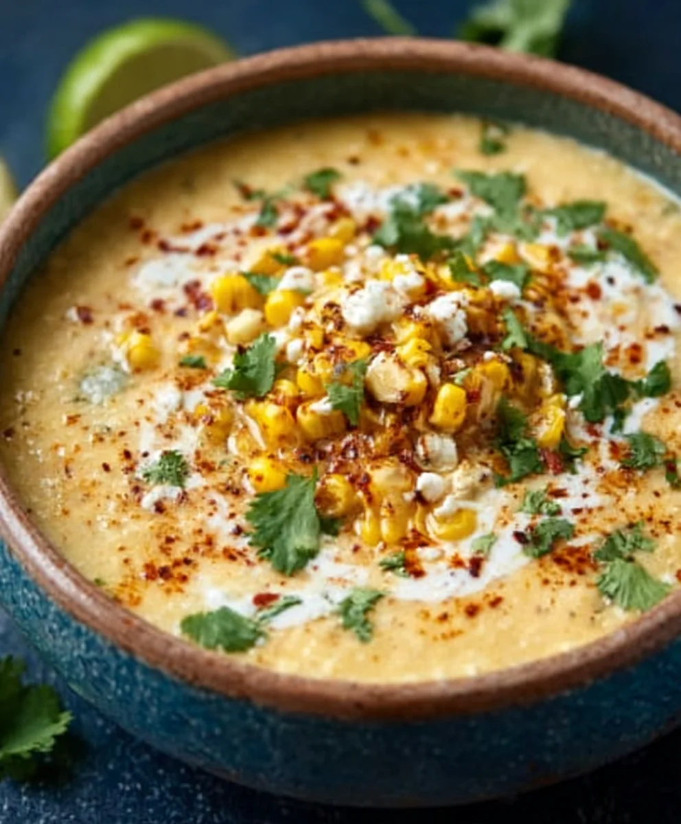 Easy Mexican Street Corn Soup Recipe
