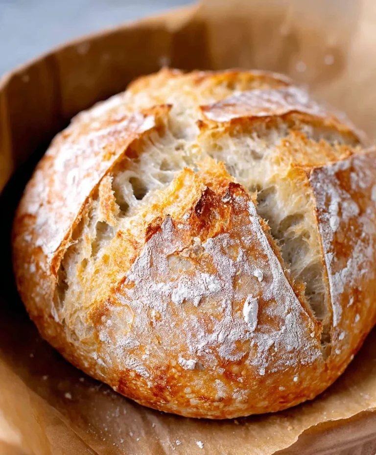 Dutch Oven No Knead Bread- Crusty & Easy Recipe
