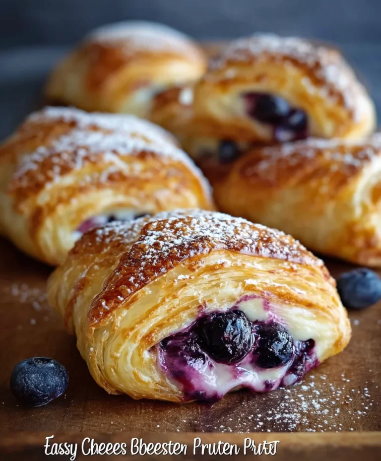 Blueberry Cream Cheese Pastry Bites – Easy Dessert