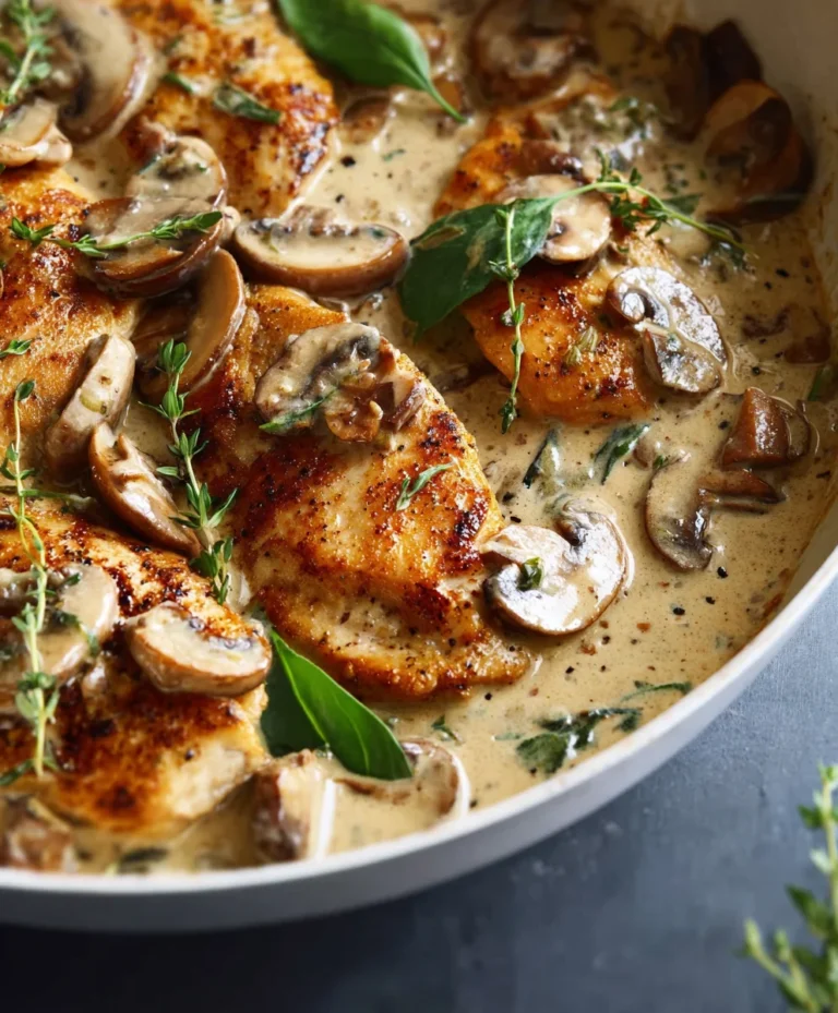 Creamy Mushroom Chicken – Quick & Easy Dinner
