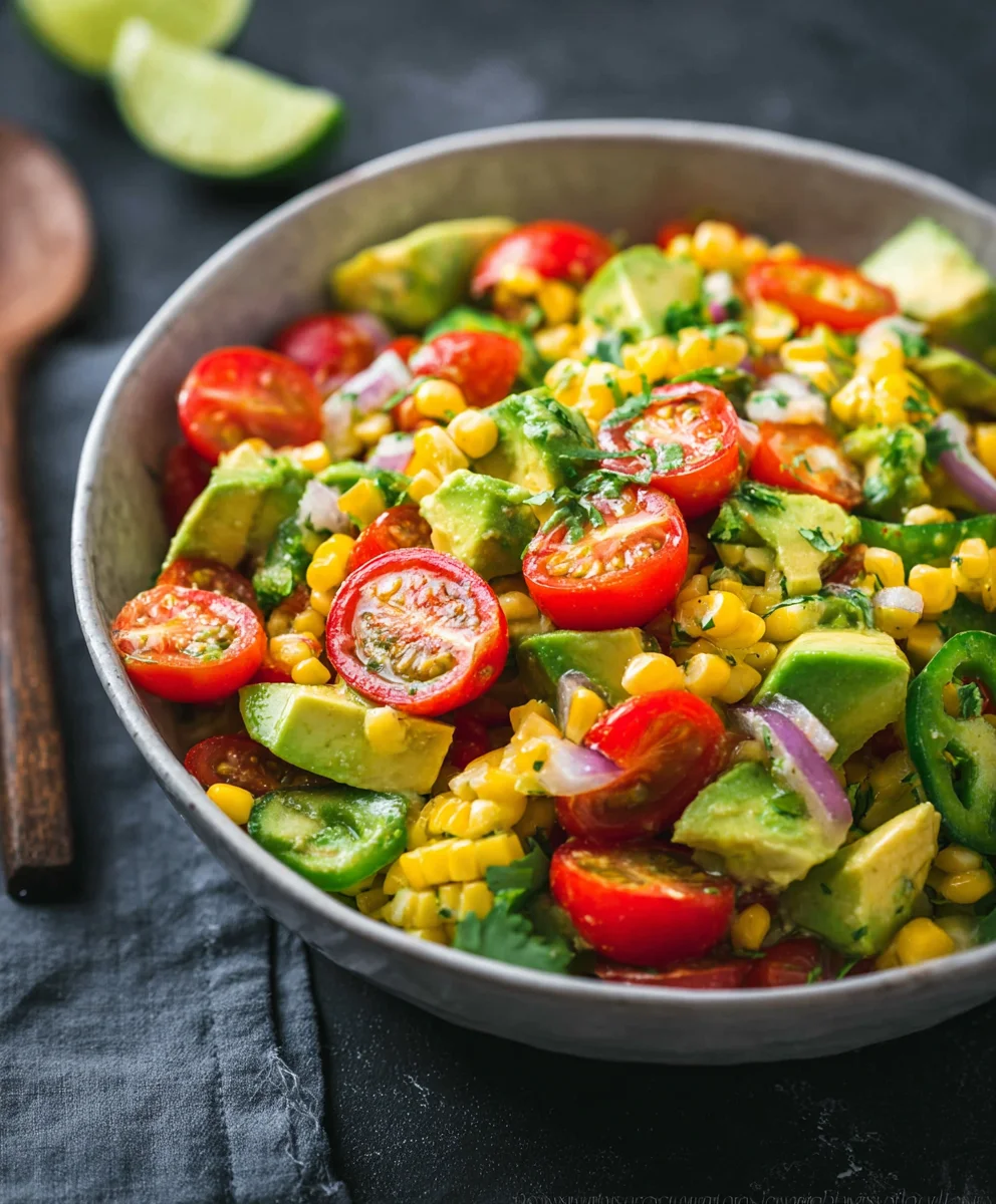 Fresh Avocado Corn Salad Recipe- Easy & Delicious