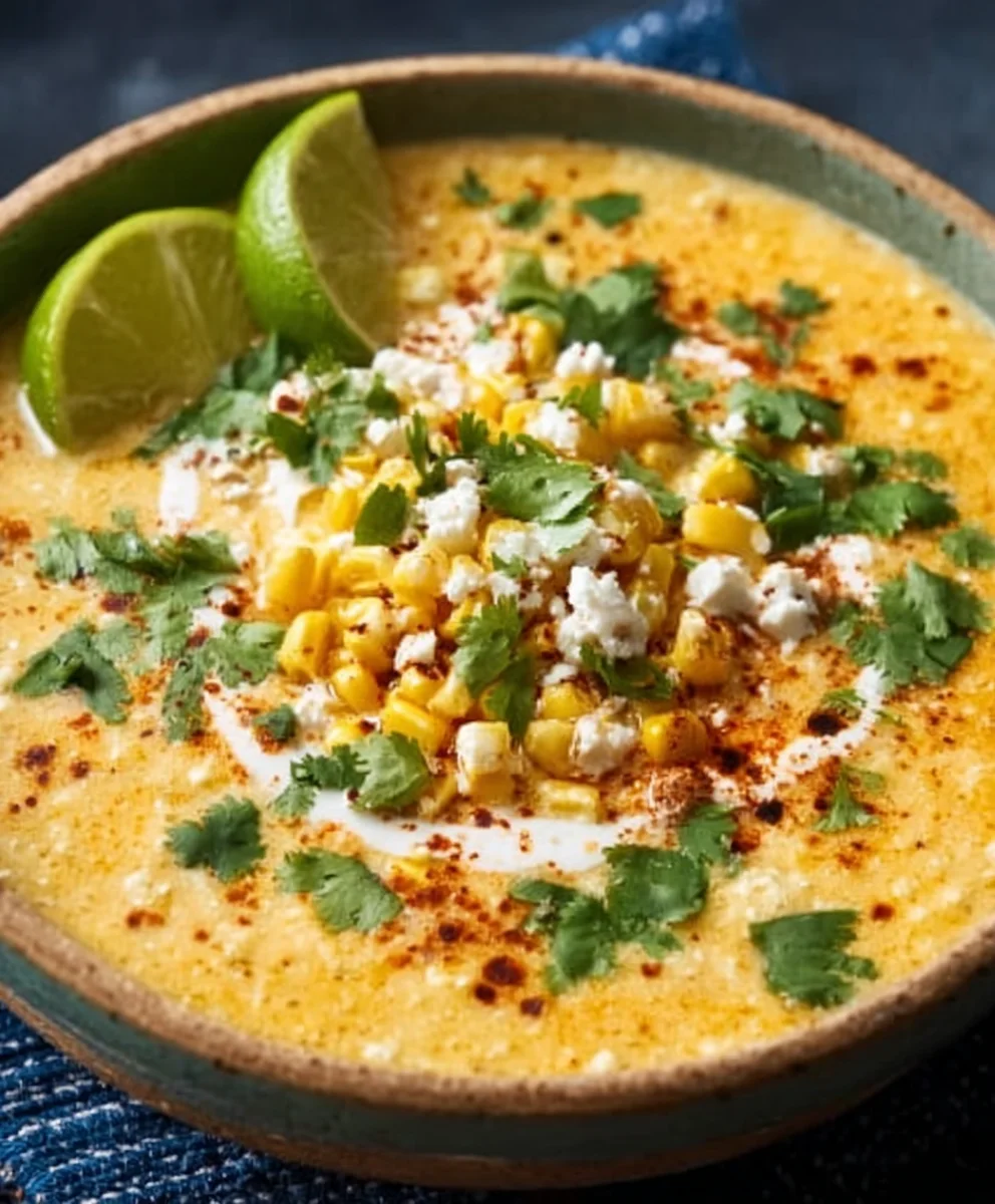 Easy Mexican Street Corn Soup Recipe