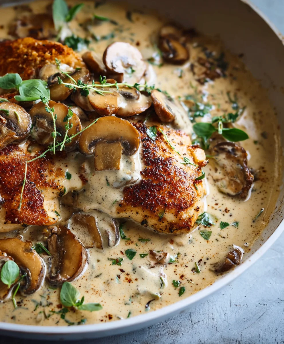 Creamy Mushroom Chicken - Quick & Easy Dinner