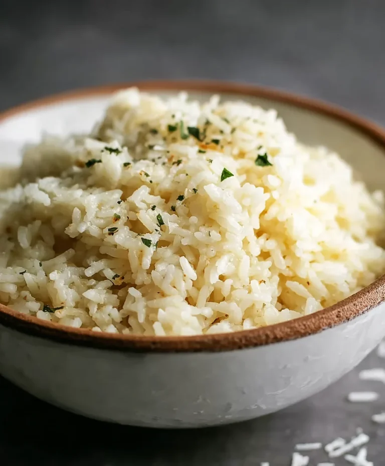 Garlic Parmesan Rice Recipe- Easy & Delicious Side Dish