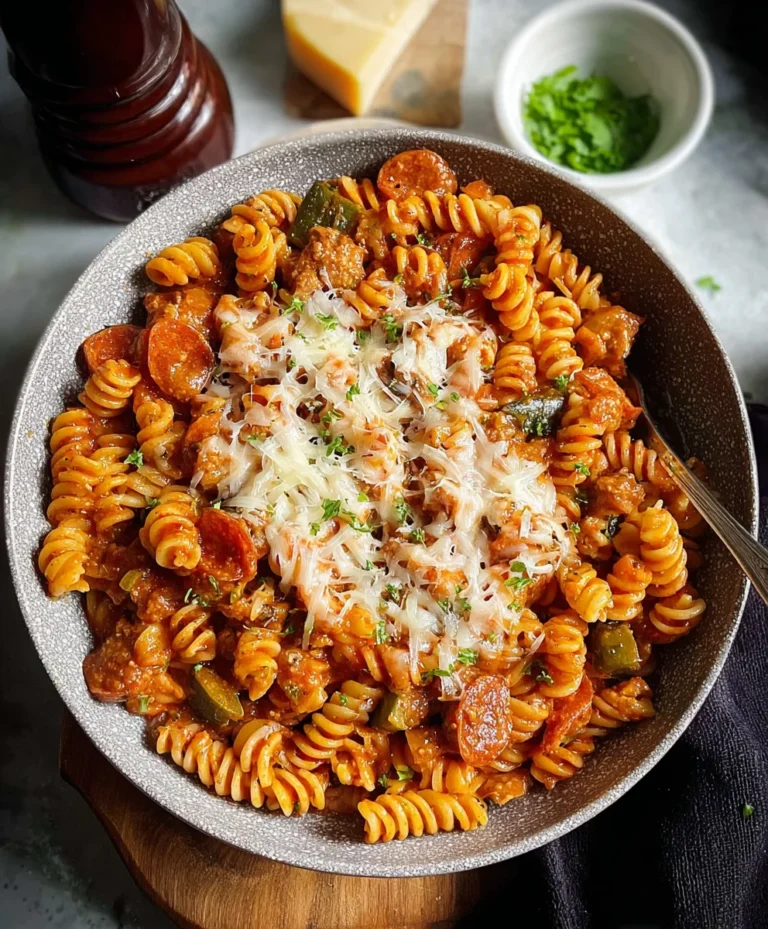 Easy One Pot Pizza Pasta – Quick Dinner Delight