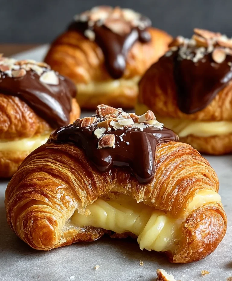 Boston Cream Pie Croissants – Delicious French Pastry Twist