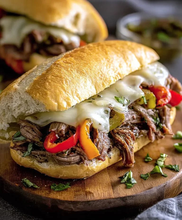 Cheesy Italian Beef Sandwiches-Easy & Delicious