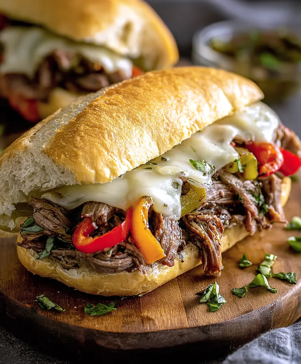 Cheesy Italian Beef Sandwiches-Easy & Delicious