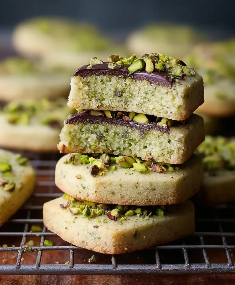 Pistachio Shortbread Cookies- Easy To Make Nutty Delights