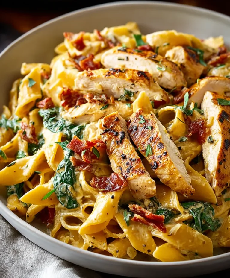 Tuscan Chicken Pasta Delight- Easy & Flavorful Recipe