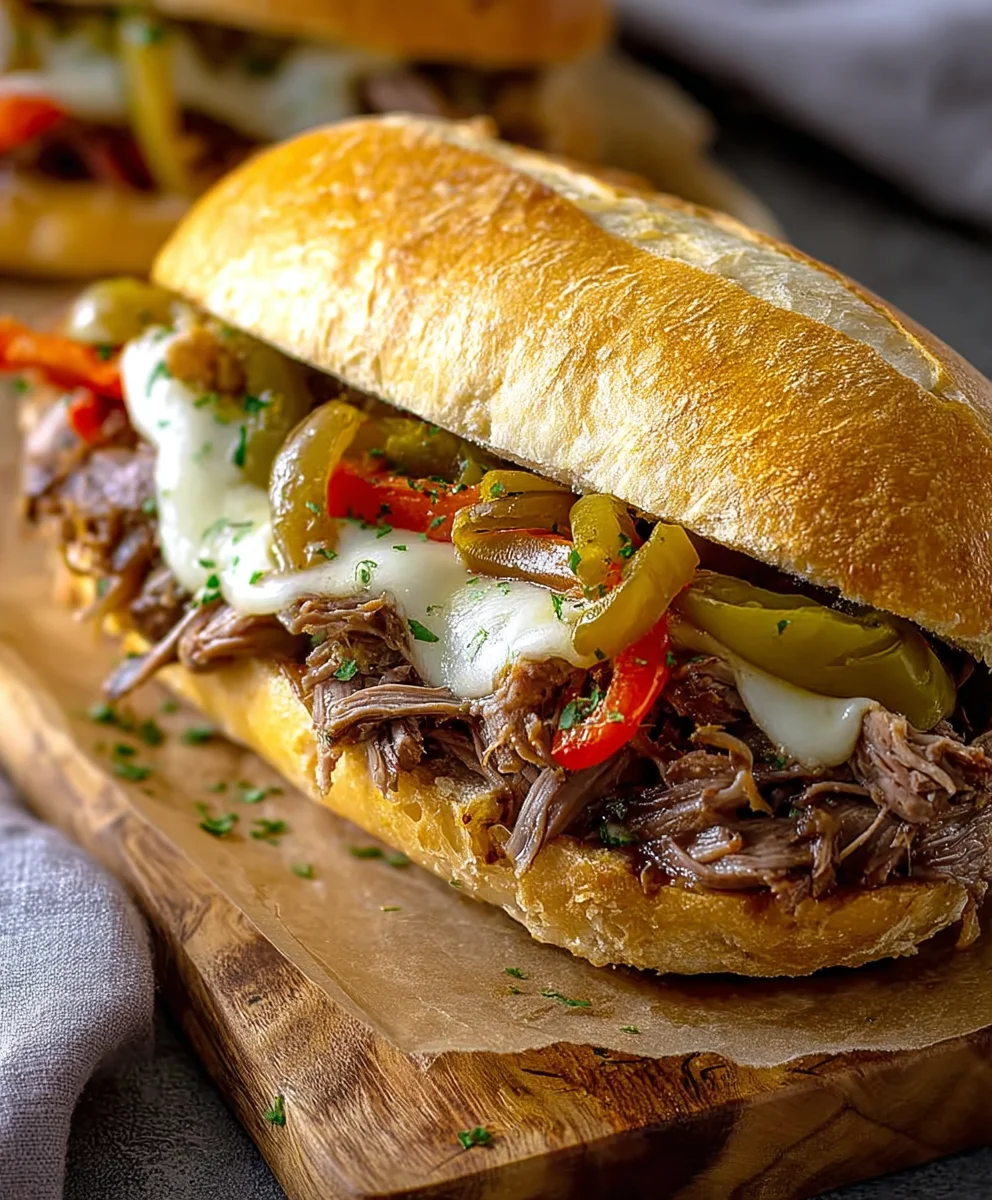 Cheesy Italian Beef Sandwiches-Easy & Delicious