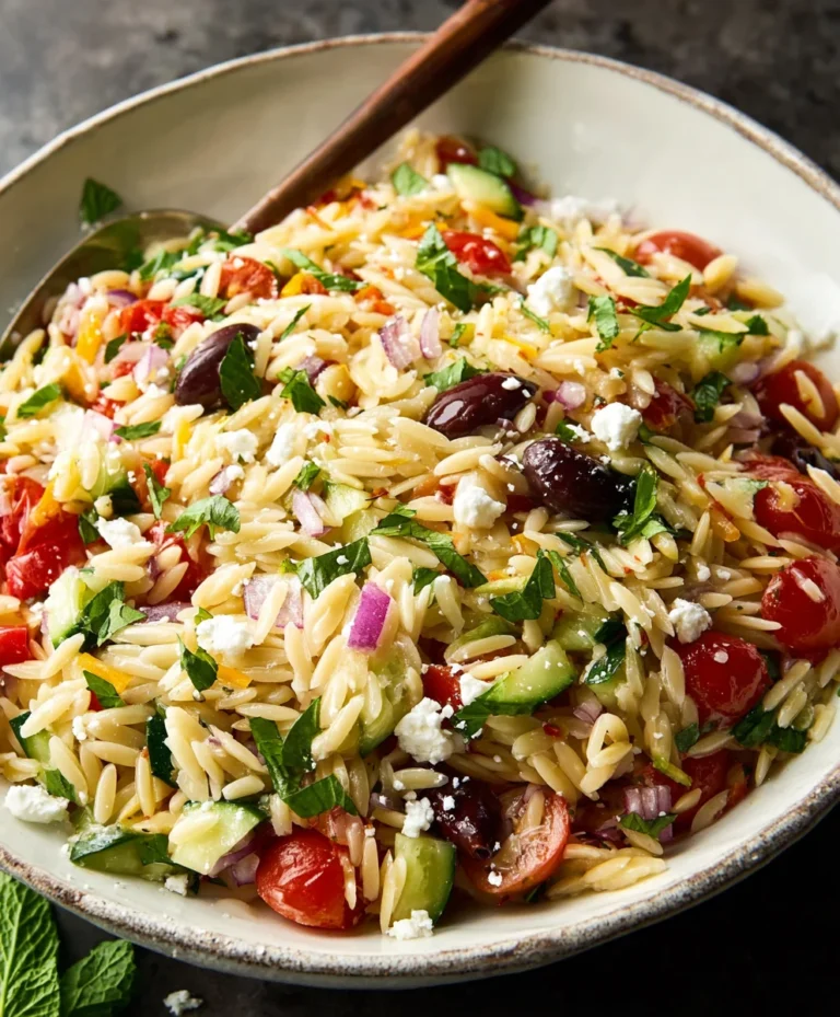 Mediterranean Orzo Salad – Easy Refreshing Meal