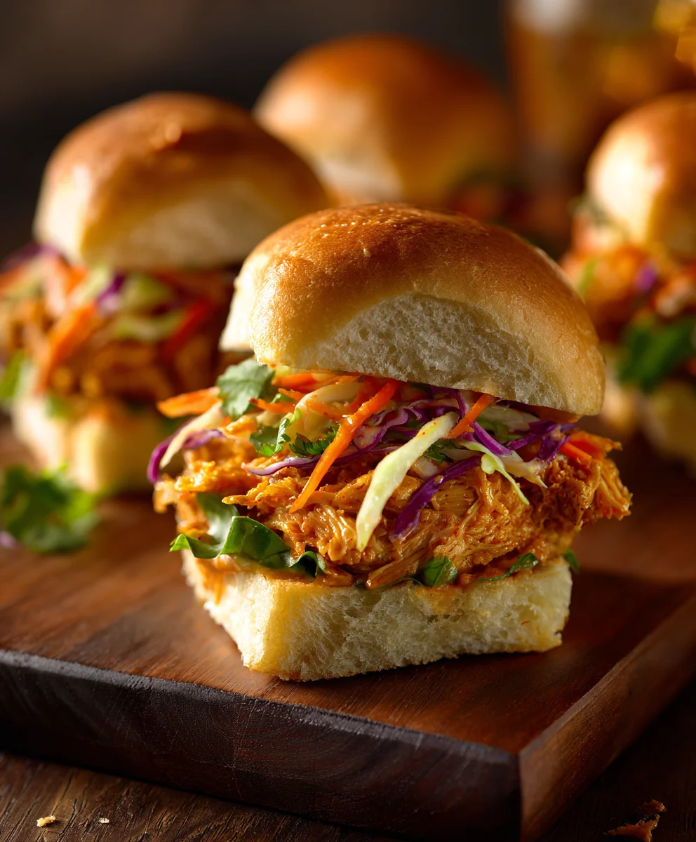 Easy Bang Bang Chicken Sliders-Quick Weeknight Meal