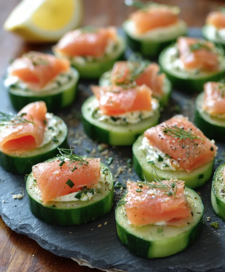 Cucumber Smoked Salmon Bites-Easy Appetizer
