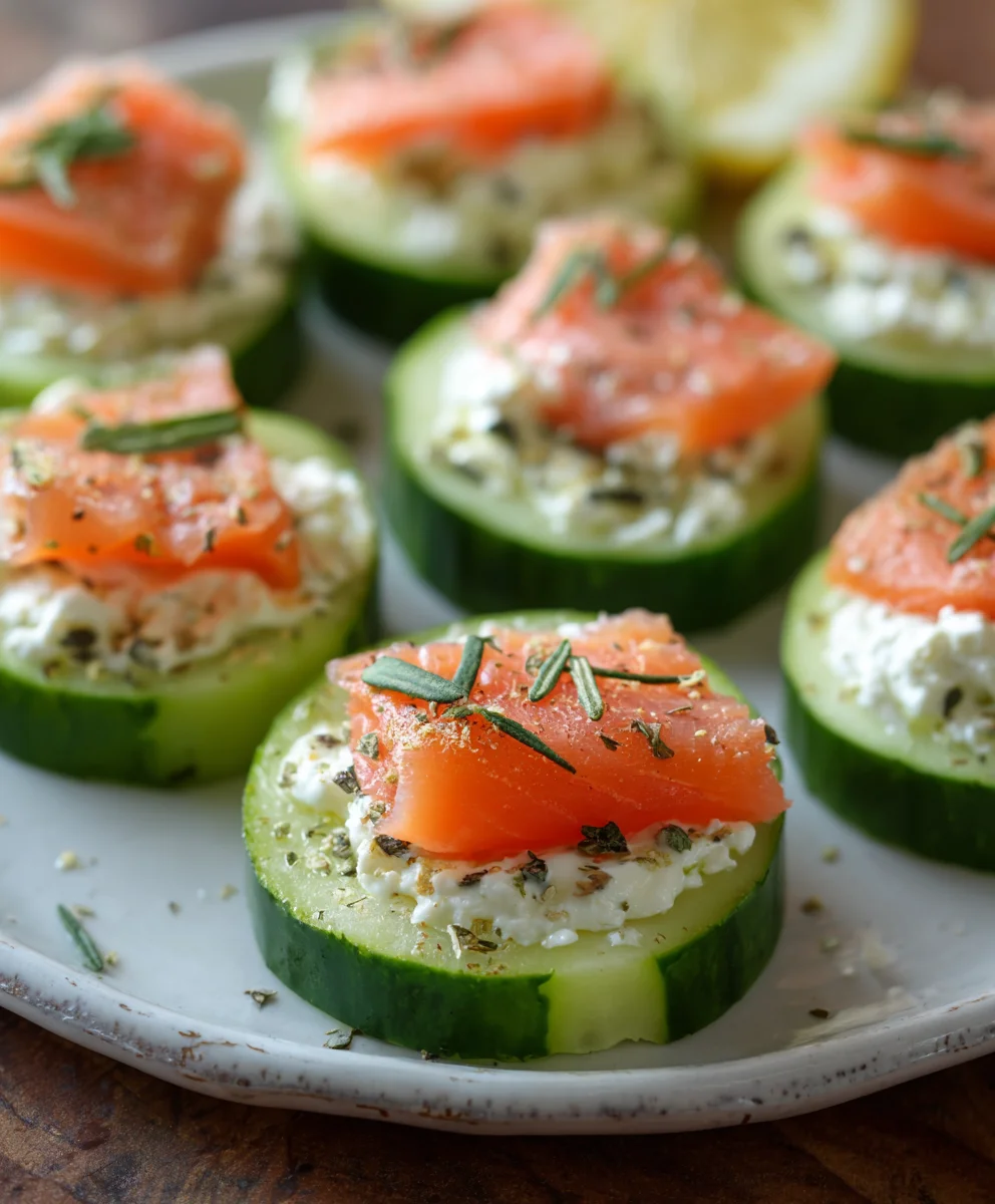 Cucumber Smoked Salmon Bites-Easy Appetizer