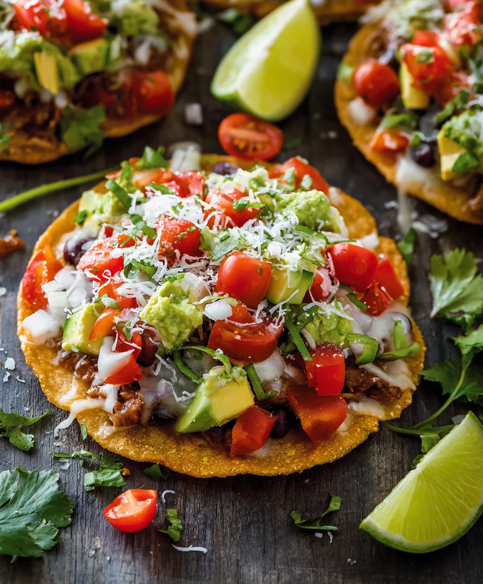 Quick & Easy Beef Tostada Recipe - Fast Weeknight Meal