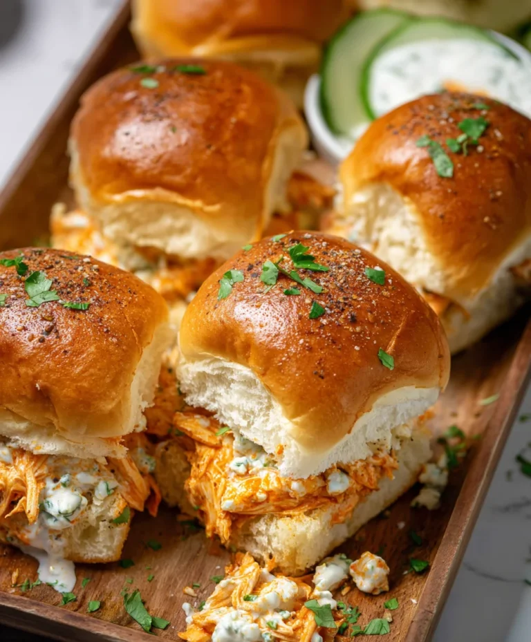 Spicy Buffalo Chicken Sliders-Easy Flavorful Bites