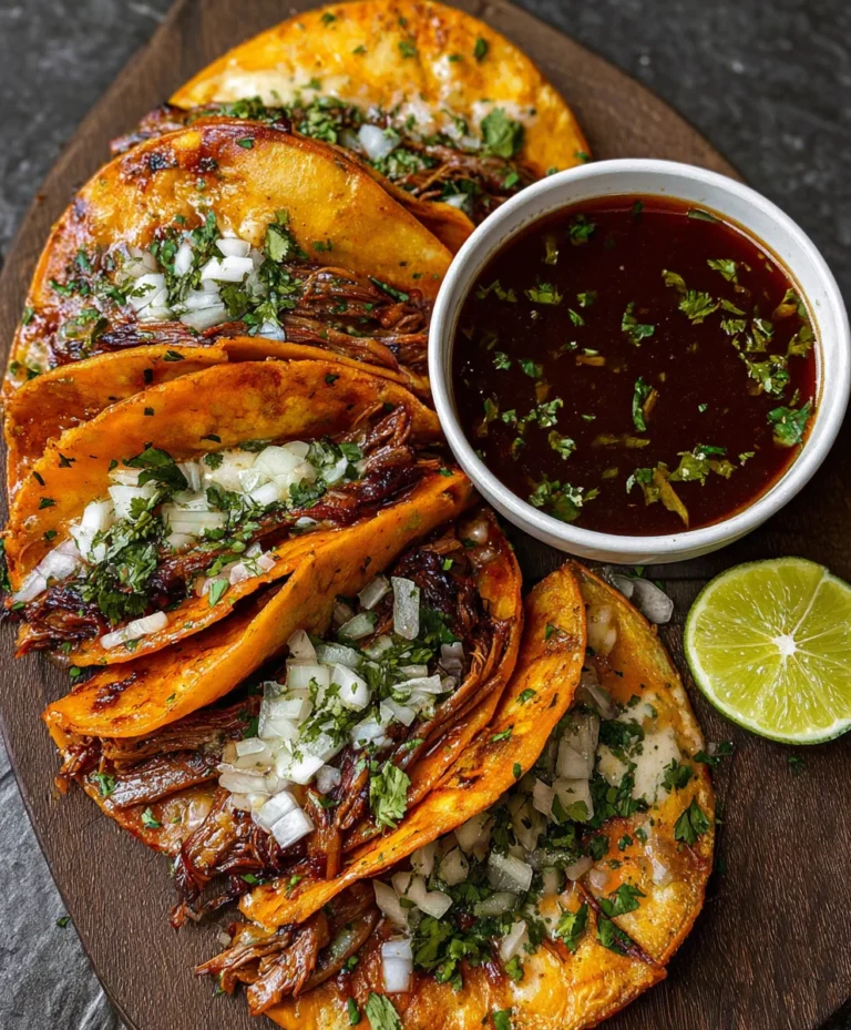 Authentic Beef Birria Quesatacos Recipe – Rich Consomé