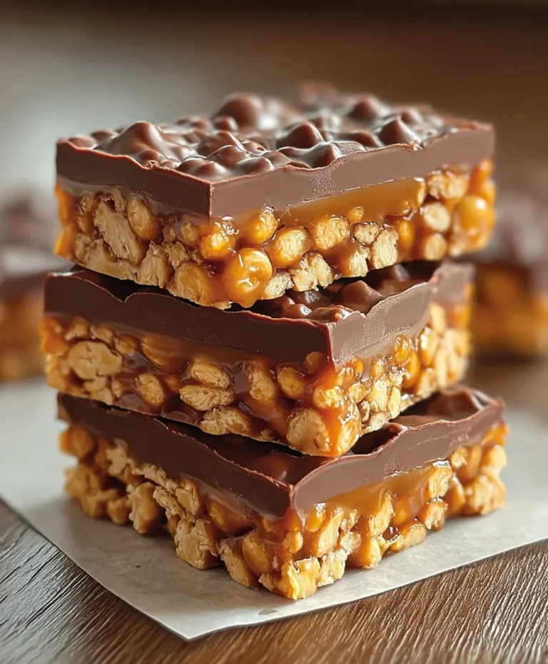 Caramel Fudge Crunch Bars Easy Recipe
