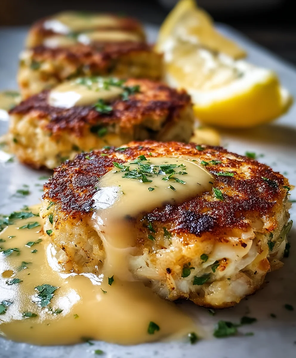 Cheddar Bay Crab Cakes-Lemon Butter Drizzle Recipe