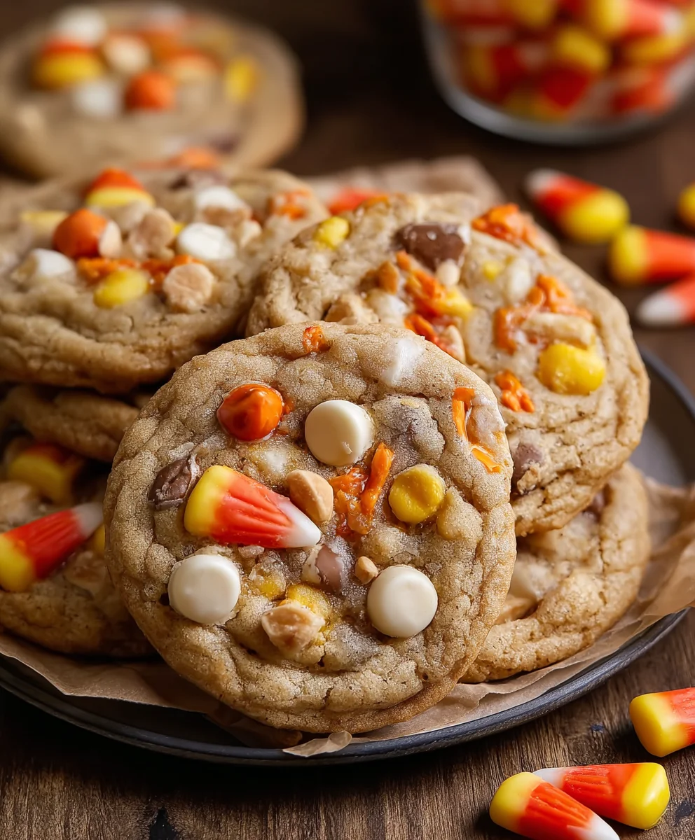 Candy Corn Trail Mix Cookies Festive Fall Treats