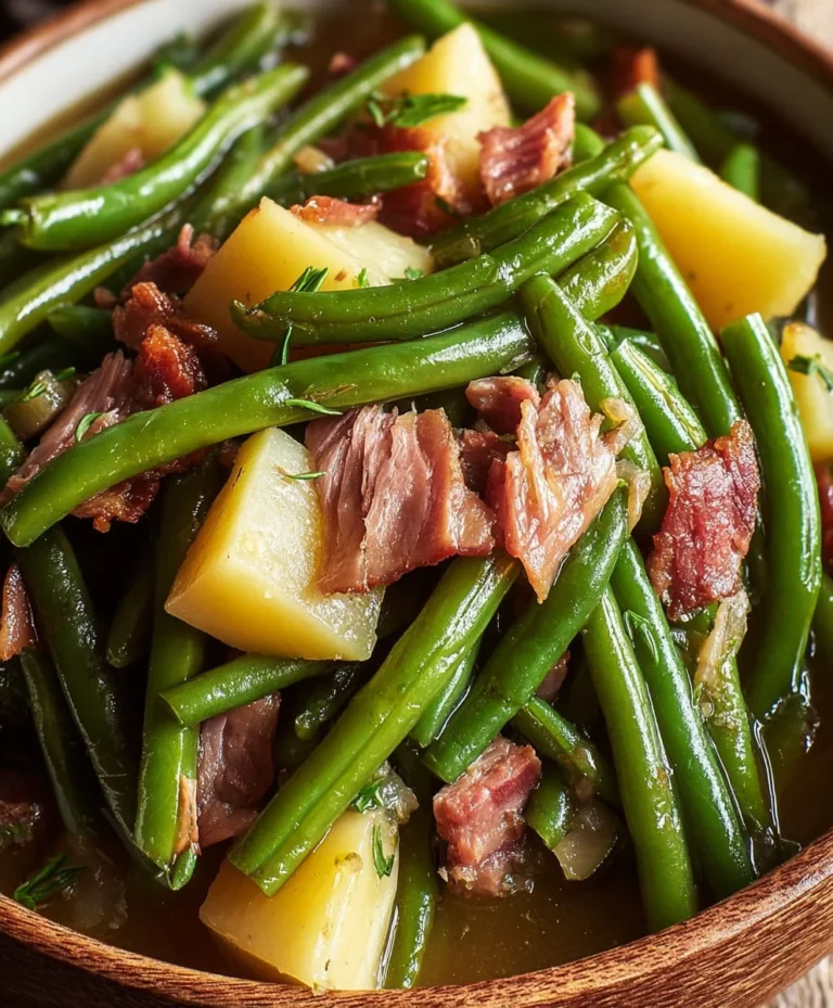 Southern Green Beans Recipe-Tender & Flavorful