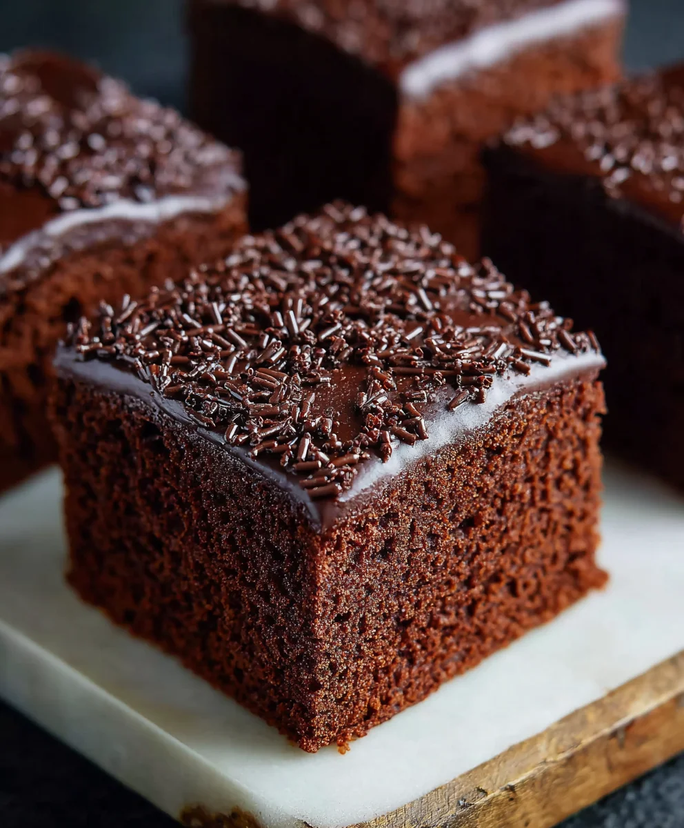 Old School Chocolate Traybake Cake-Classic & Easy