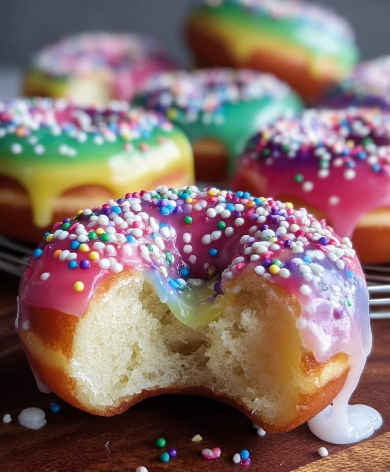 Rainbow-Filled Doughnuts – Delicious Fun Recipe