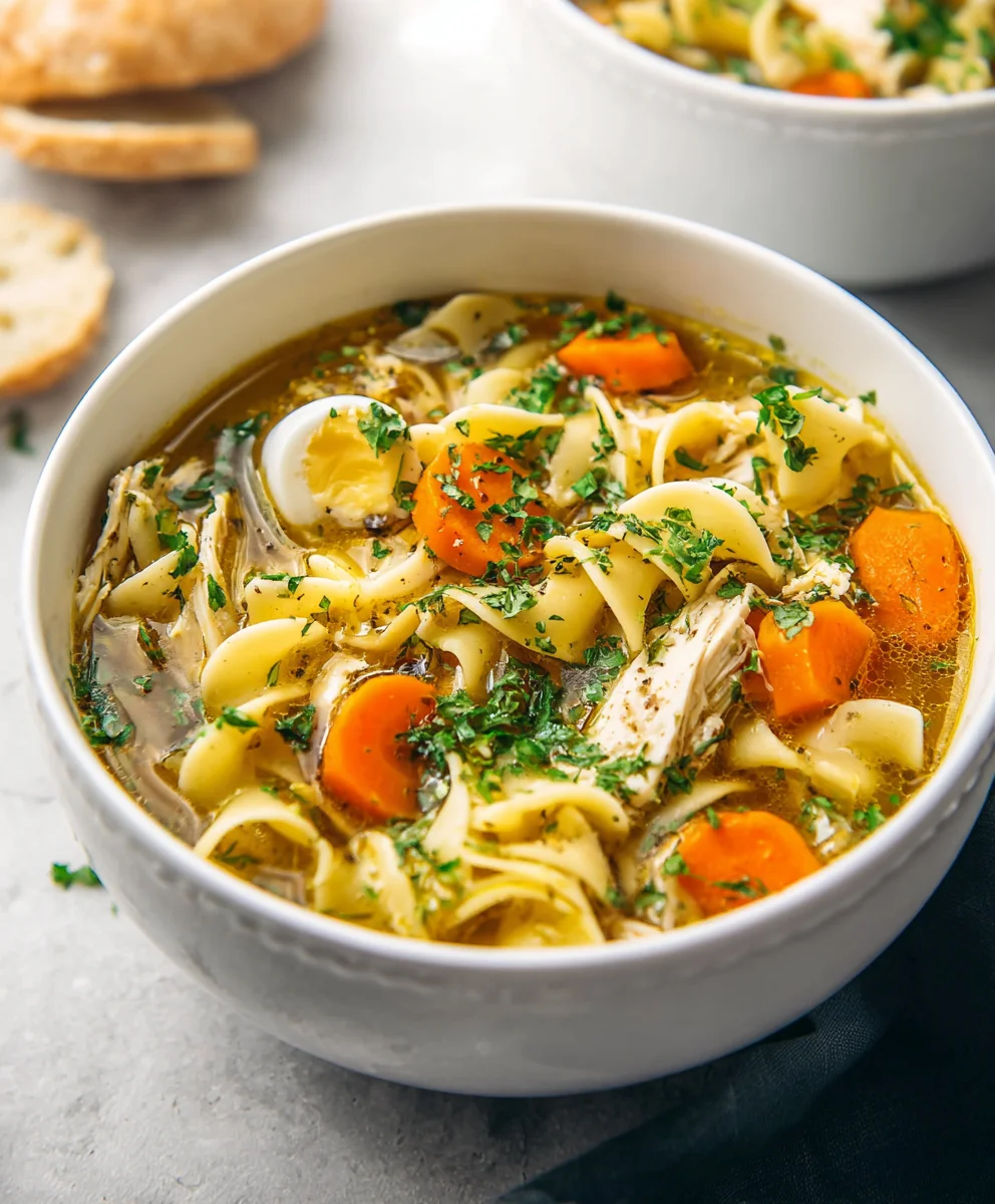 Best Chicken Noodle Soup-Homestyle Egg Noodle Recipe