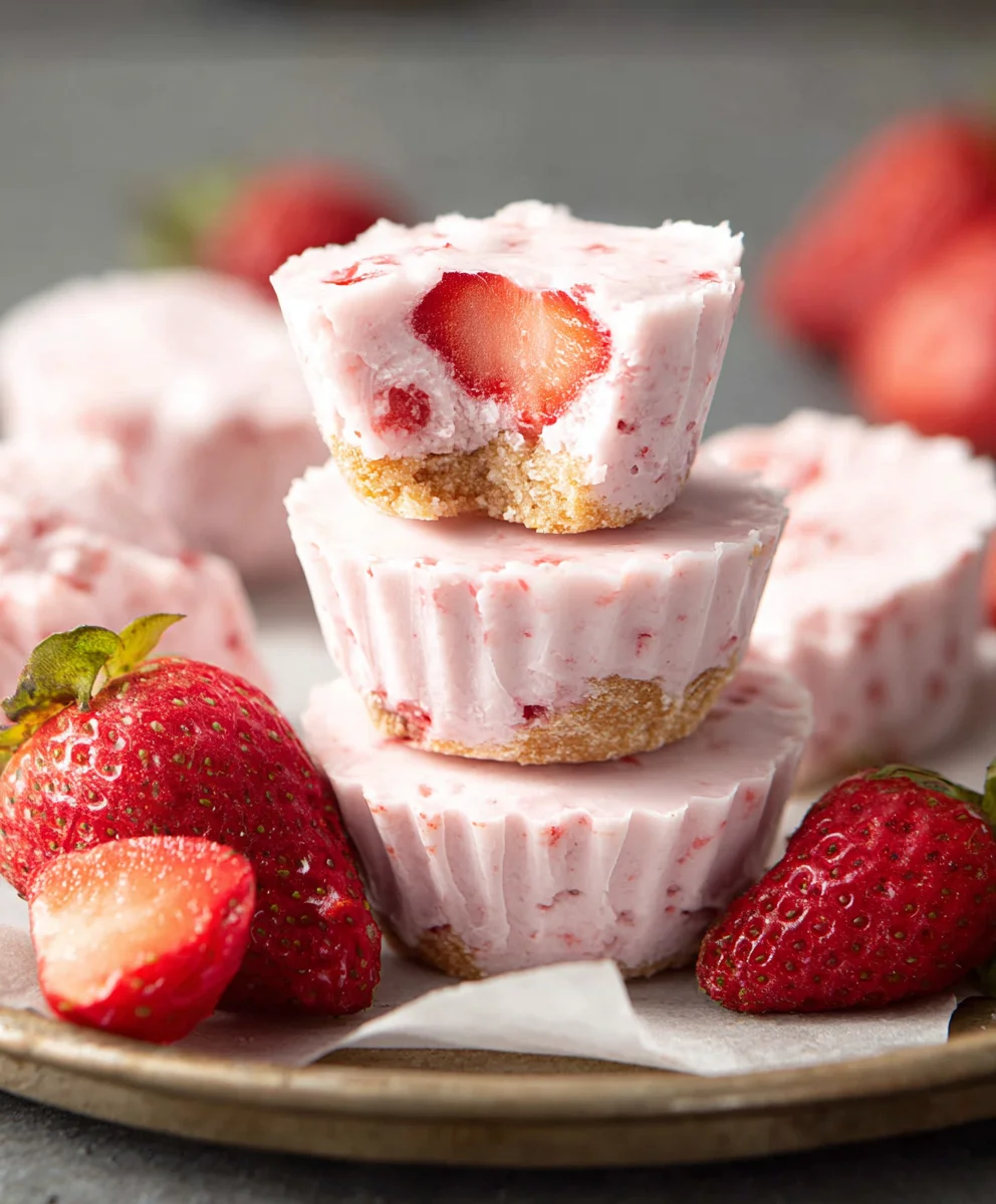 Easy Strawberry Yogurt Bites Healthy Snack