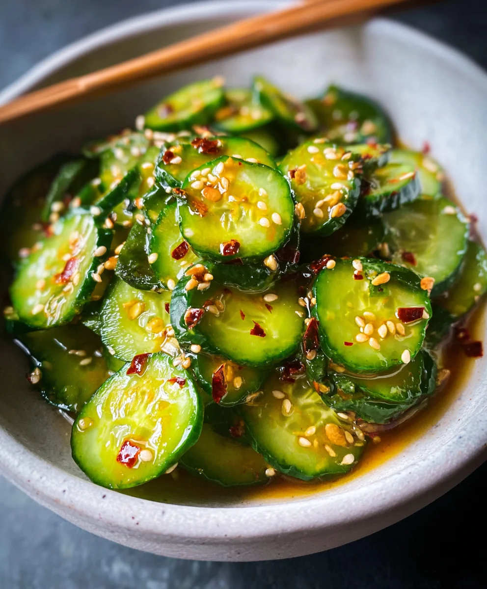 Easy Asian Cucumber Salad- Refreshing & Quick Recipe