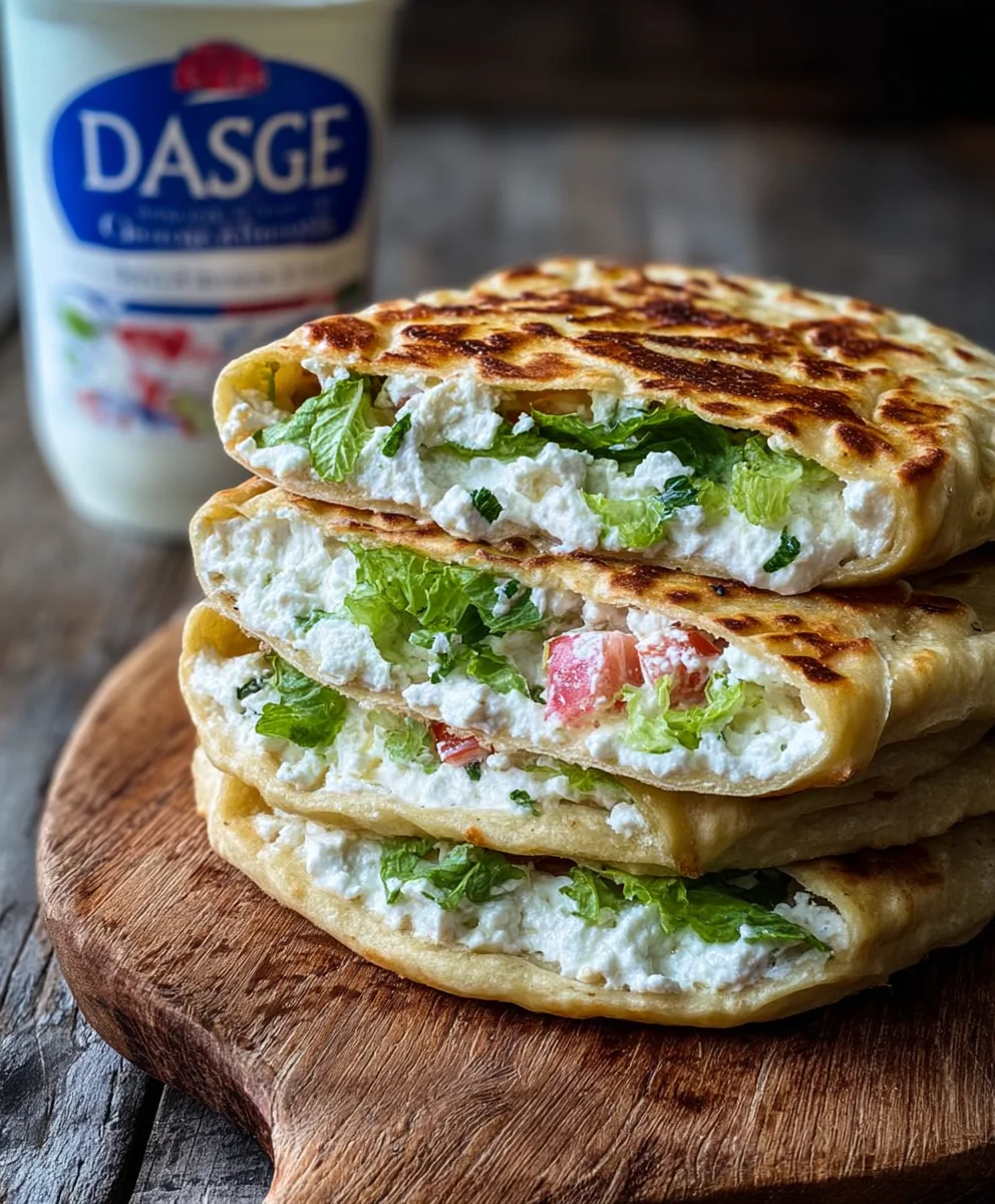 Easy Cottage Cheese Flatbread Quick Recipe