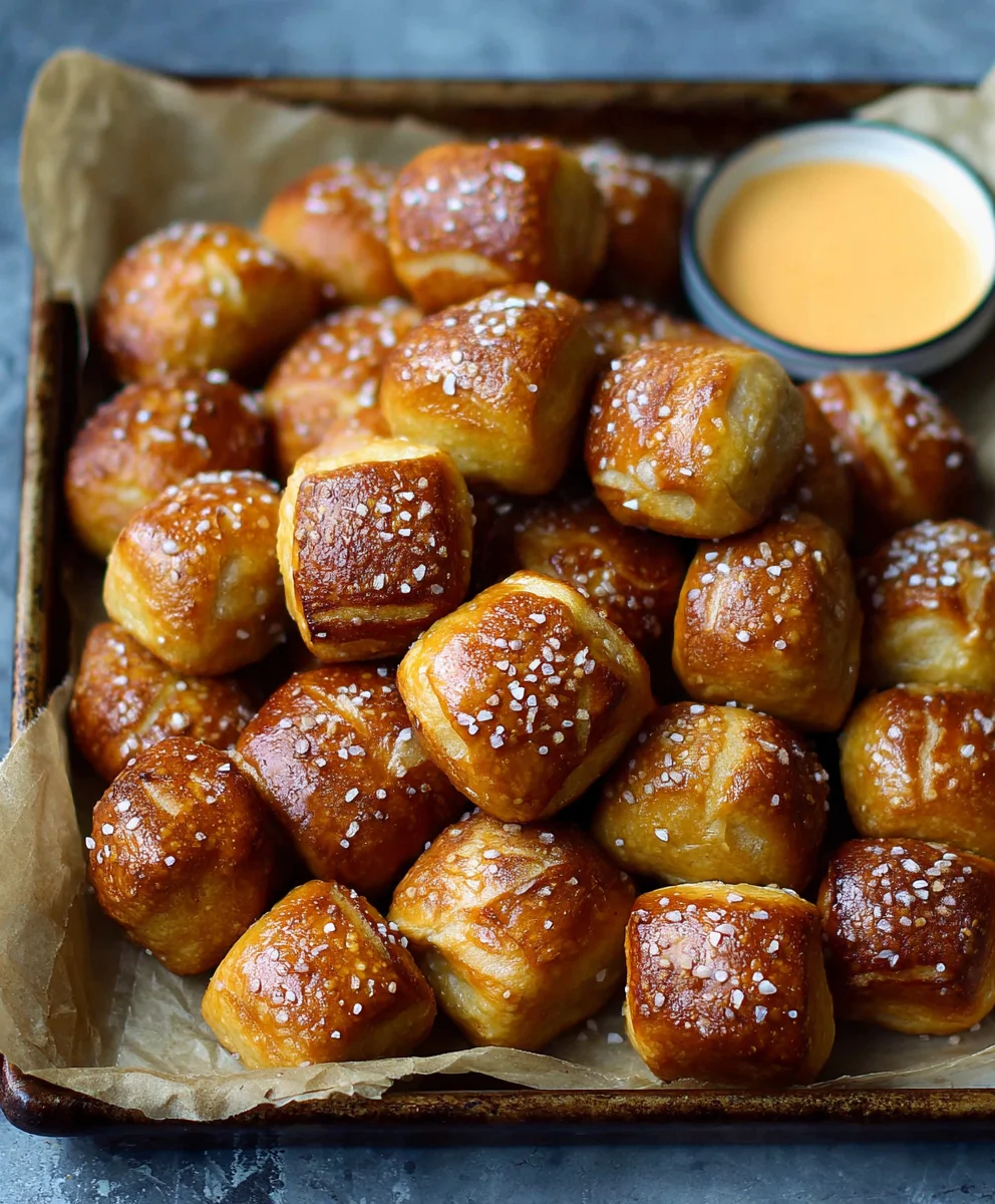 Easy Homemade Soft Pretzel Bites Recipe