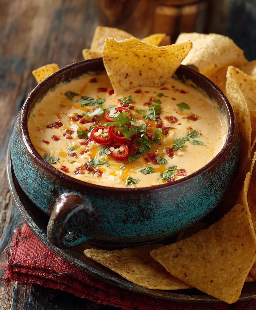 Spicy Cowboy Queso Dip-Easy Beef Recipe