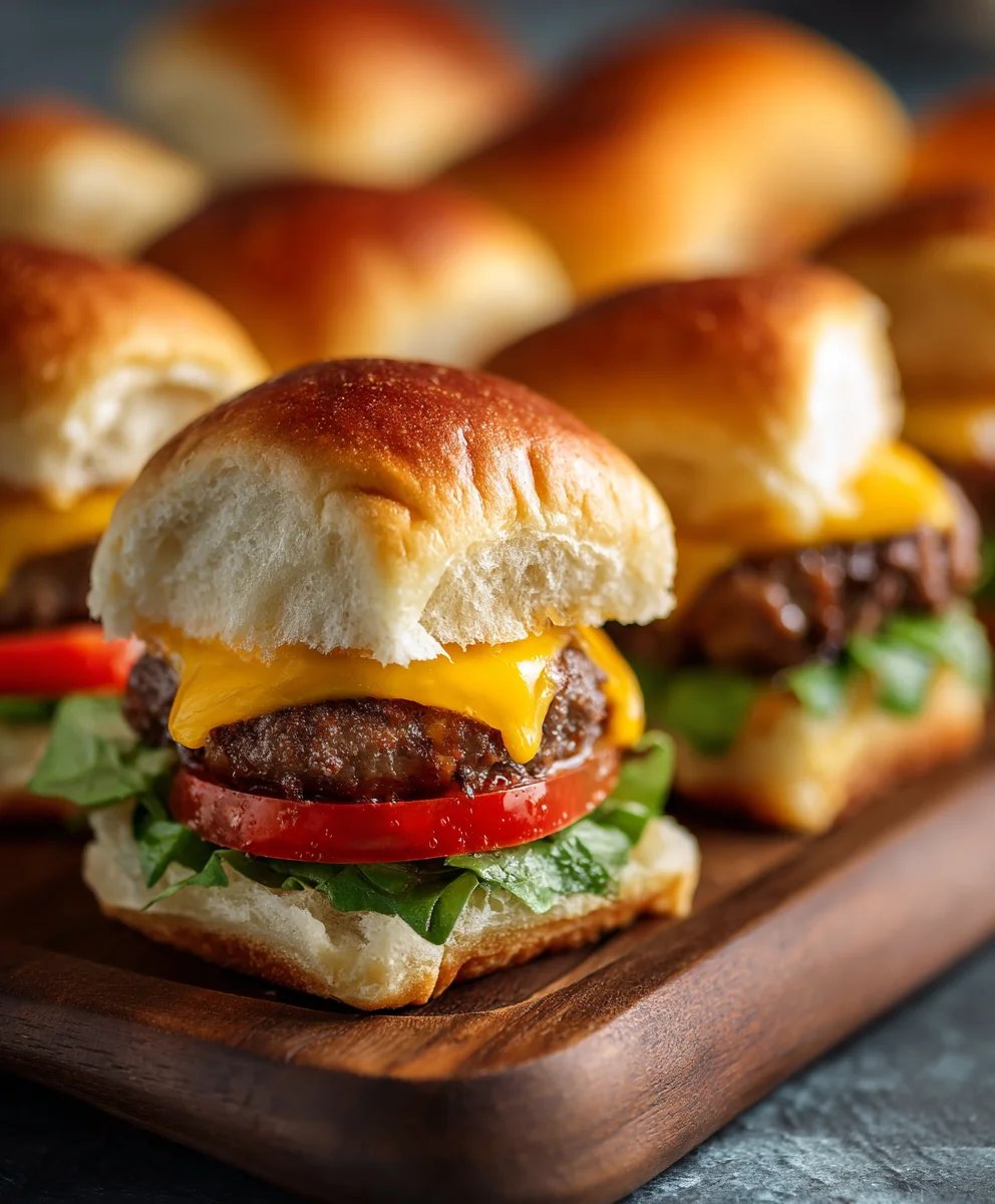 Cheeseburger Sliders - Easy Hawaiian Roll Recipe