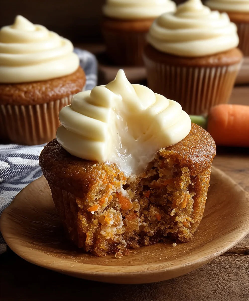Carrot Cheesecake Cupcakes-Decadent Creamy Dessert