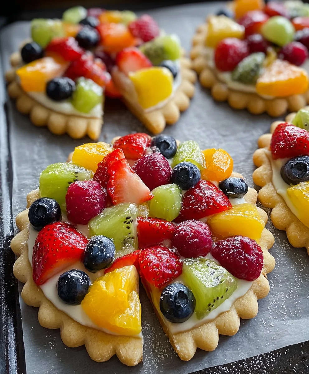 Fruit Pizza Cookies- Easy & Delicious Dessert Recipe