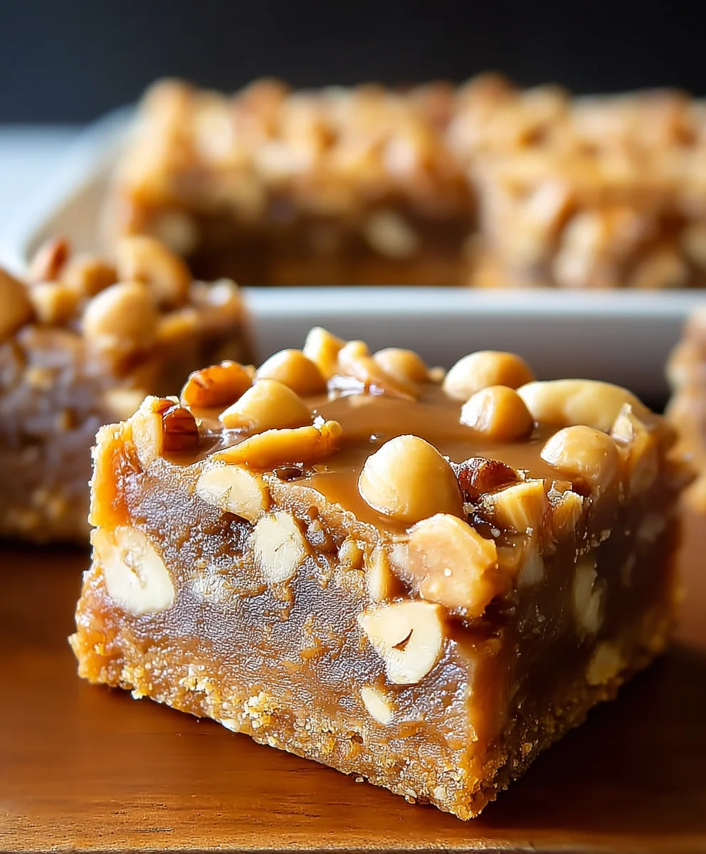 Gooey Butterscotch Nut Bars-Easy Delicious Treat
