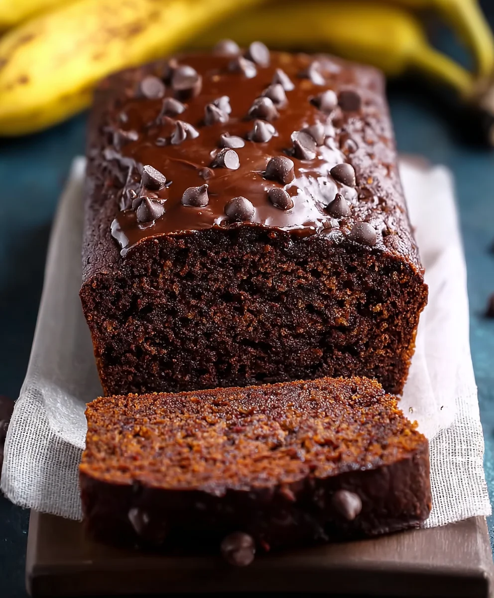 Healthy Chocolate Banana Bread - Easy & Delicious Recipe