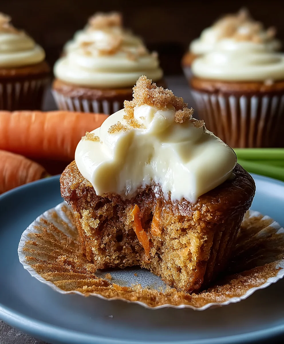 Carrot Cheesecake Cupcakes-Decadent Creamy Dessert